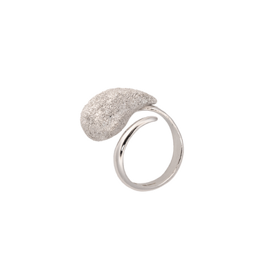 ANELLO GOCCIA DI VITAE DIAMANTATO IN ARGENTO 925