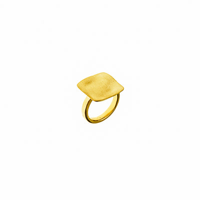 Anello Piccolo, Brillante e Scintillante da Donna in Argento 925 Design Quadrato
