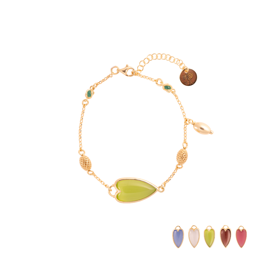 BRACCIALE AMULETI DI VITAE CON ELEMENTI
