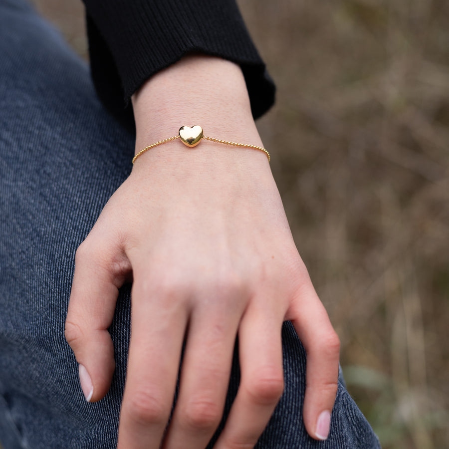 BRACCIALE CUORE BOMBATO