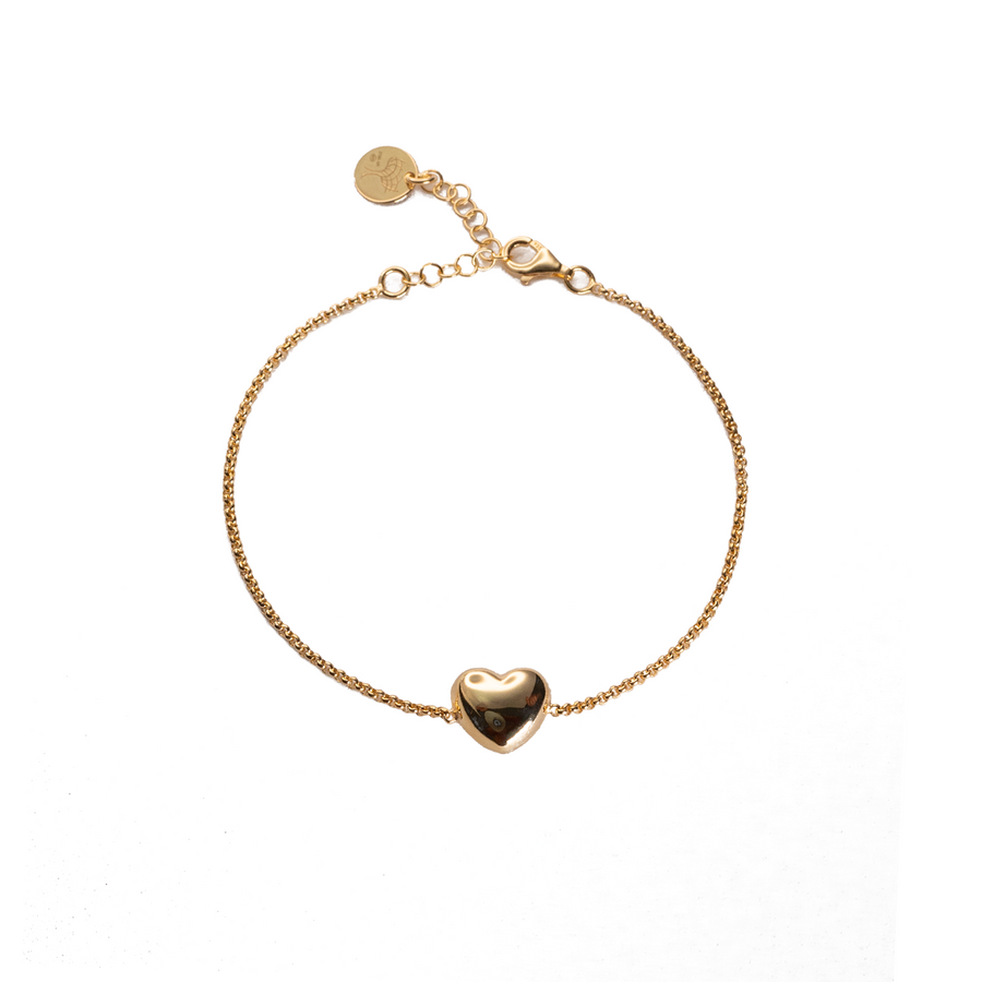 BRACCIALE CUORE BOMBATO