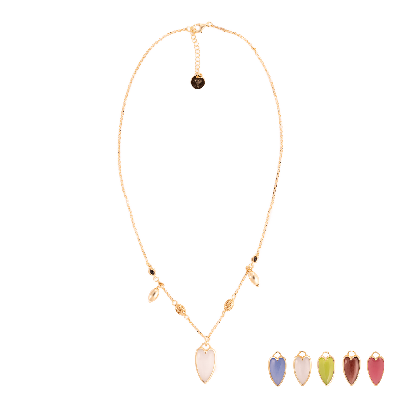 COLLANA AMULETI DI VITAE CON ELEMENTI
