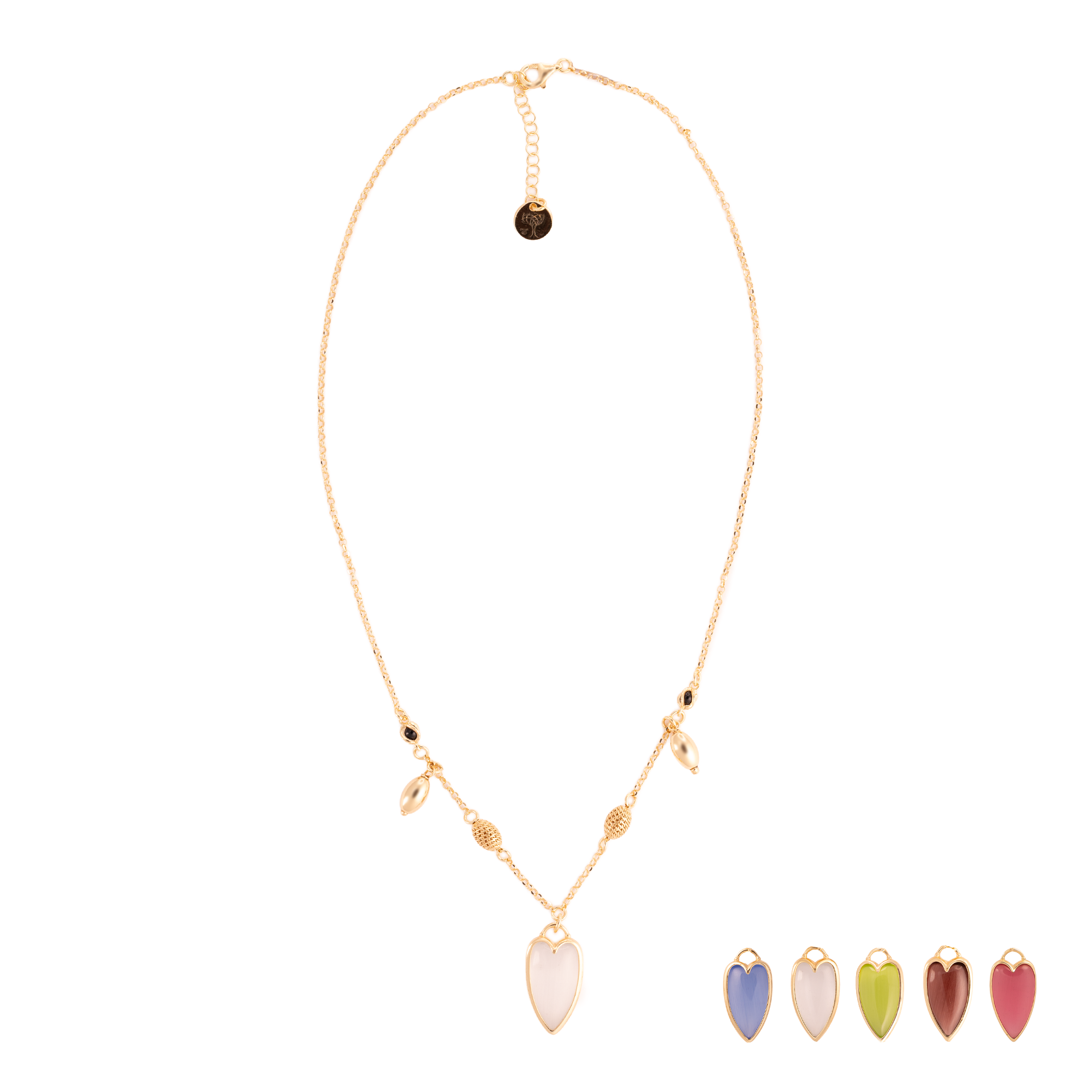 COLLANA AMULETI DI VITAE CON ELEMENTI