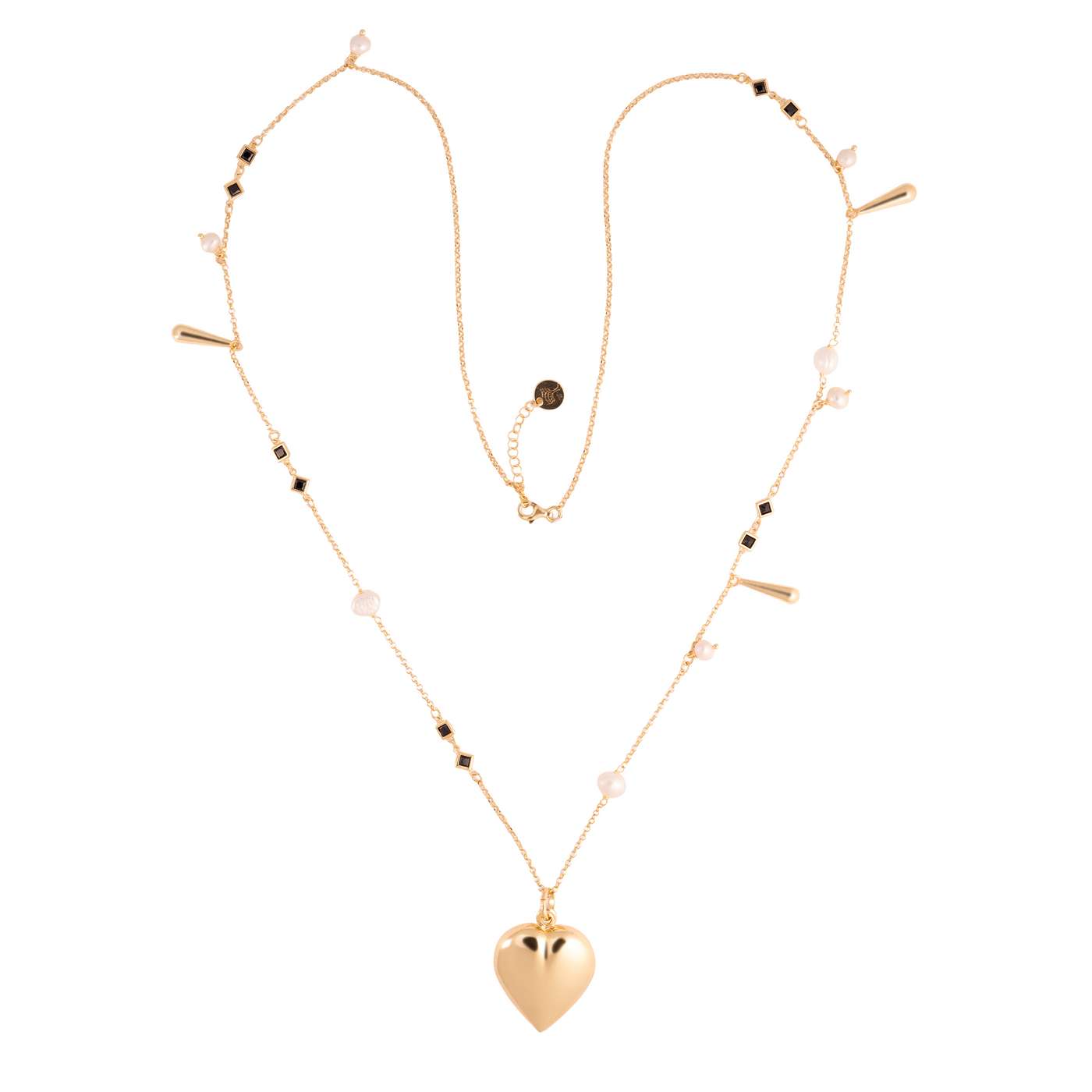 COLLANA GOCCE DI VITAE CON CUORE GRANDE