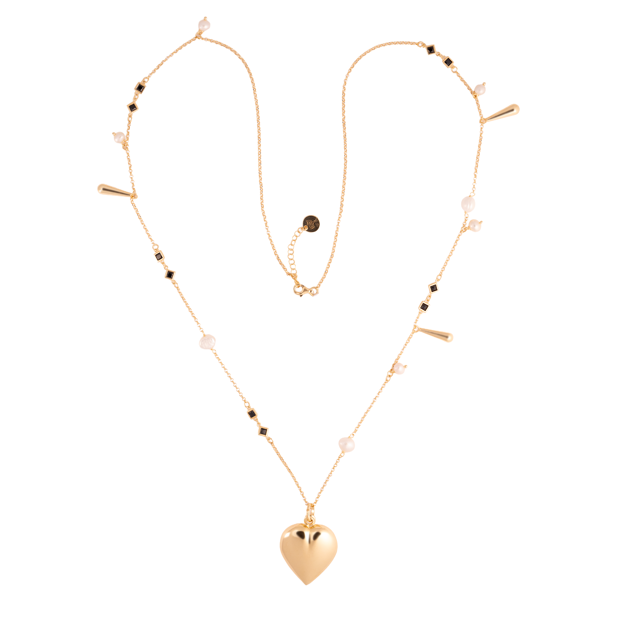 COLLANA GOCCE DI VITAE CON CUORE GRANDE
