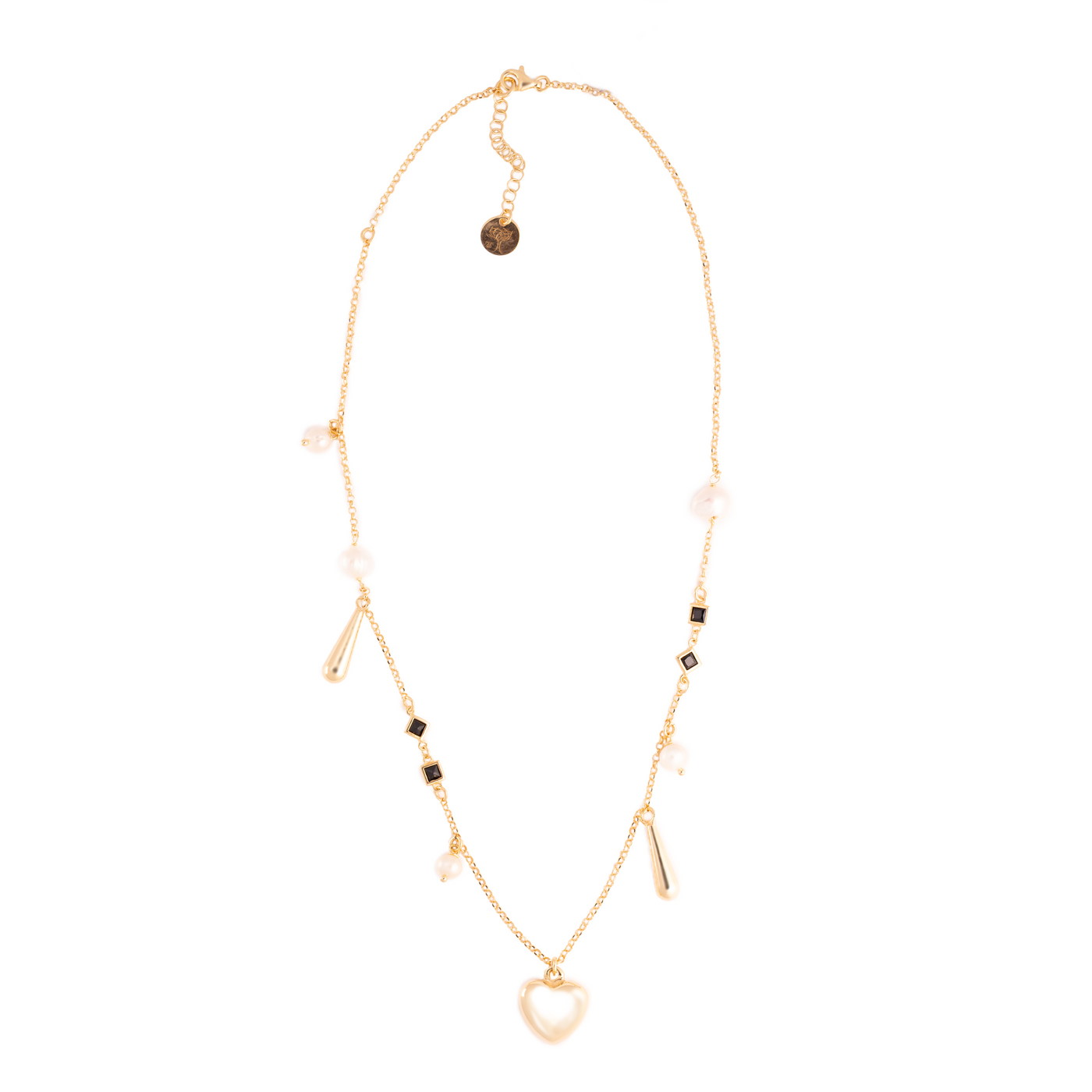COLLANA GOCCE DI VITAE CON CUORE PICCOLO