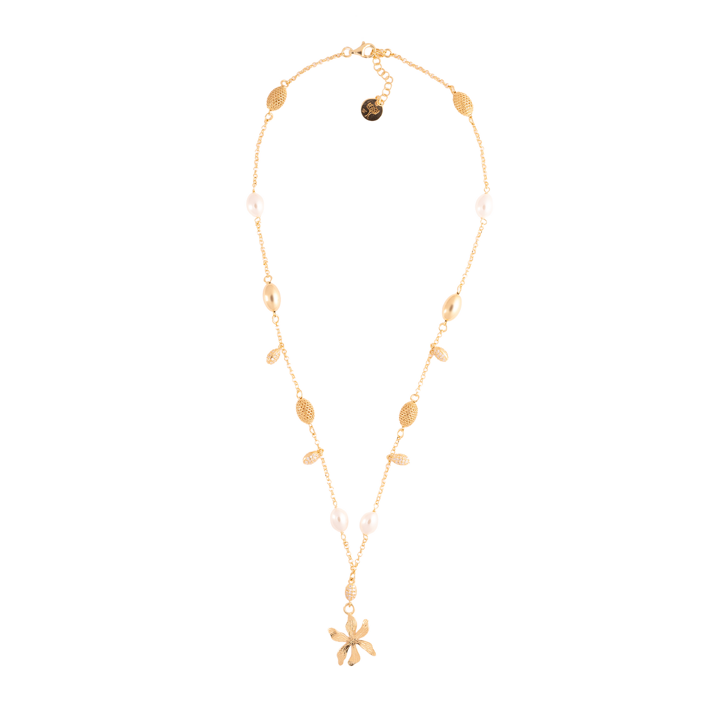 COLLANA JOLIE DI VITAE CON FIORI E ELEMENTI OVALI