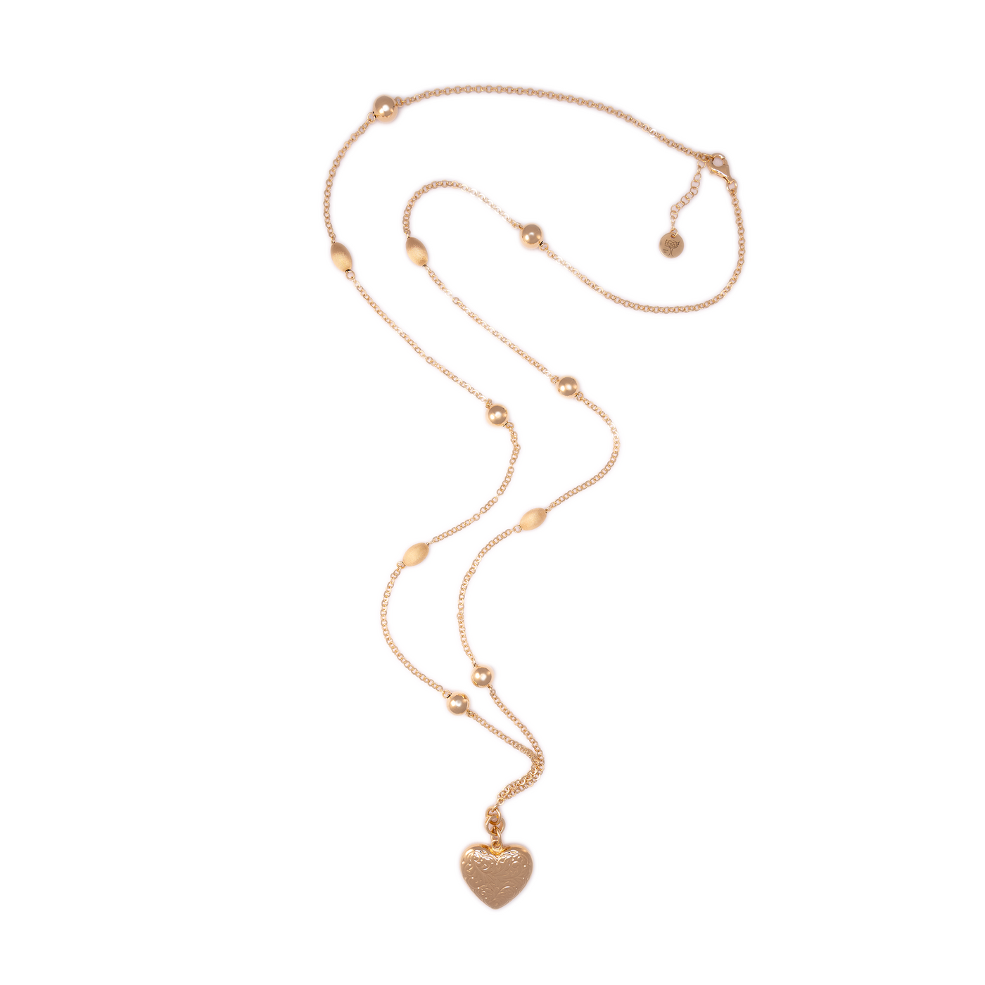 COLLANA LUNGA EMOZIONI DI VITAE CON ELEMENTI OVALI SATINATI