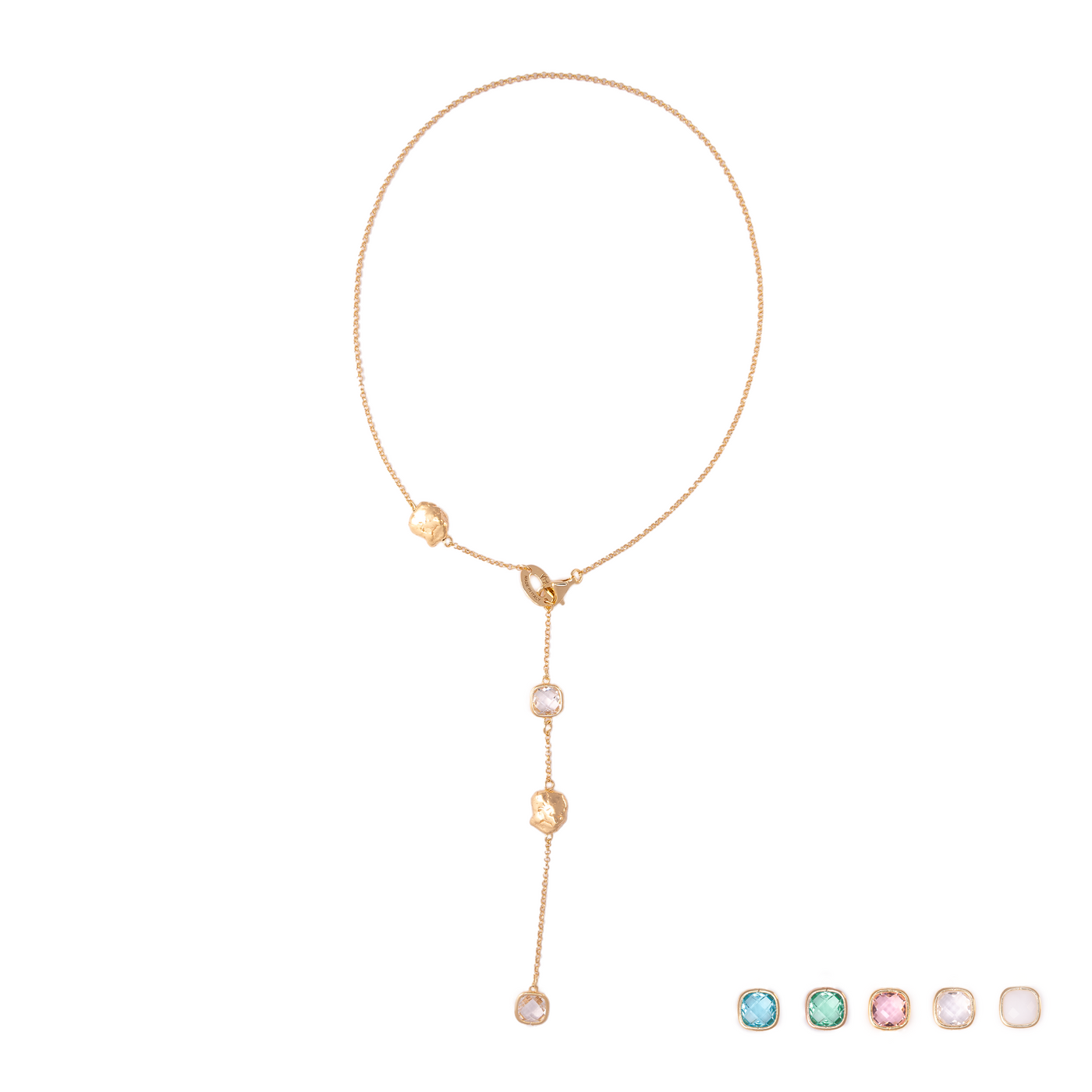 COLLANA PEPITE DI VITAE A CASCATA 5 ELEMENTI