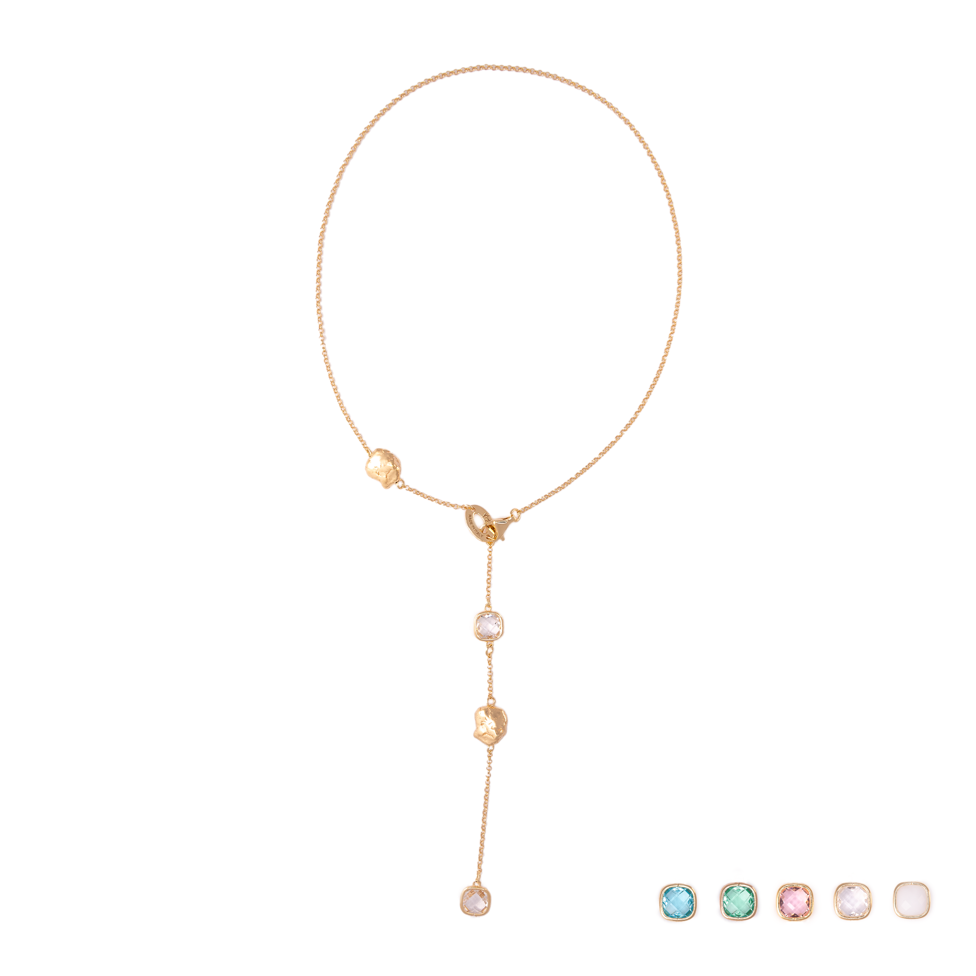 COLLANA PEPITE DI VITAE A CASCATA 5 ELEMENTI