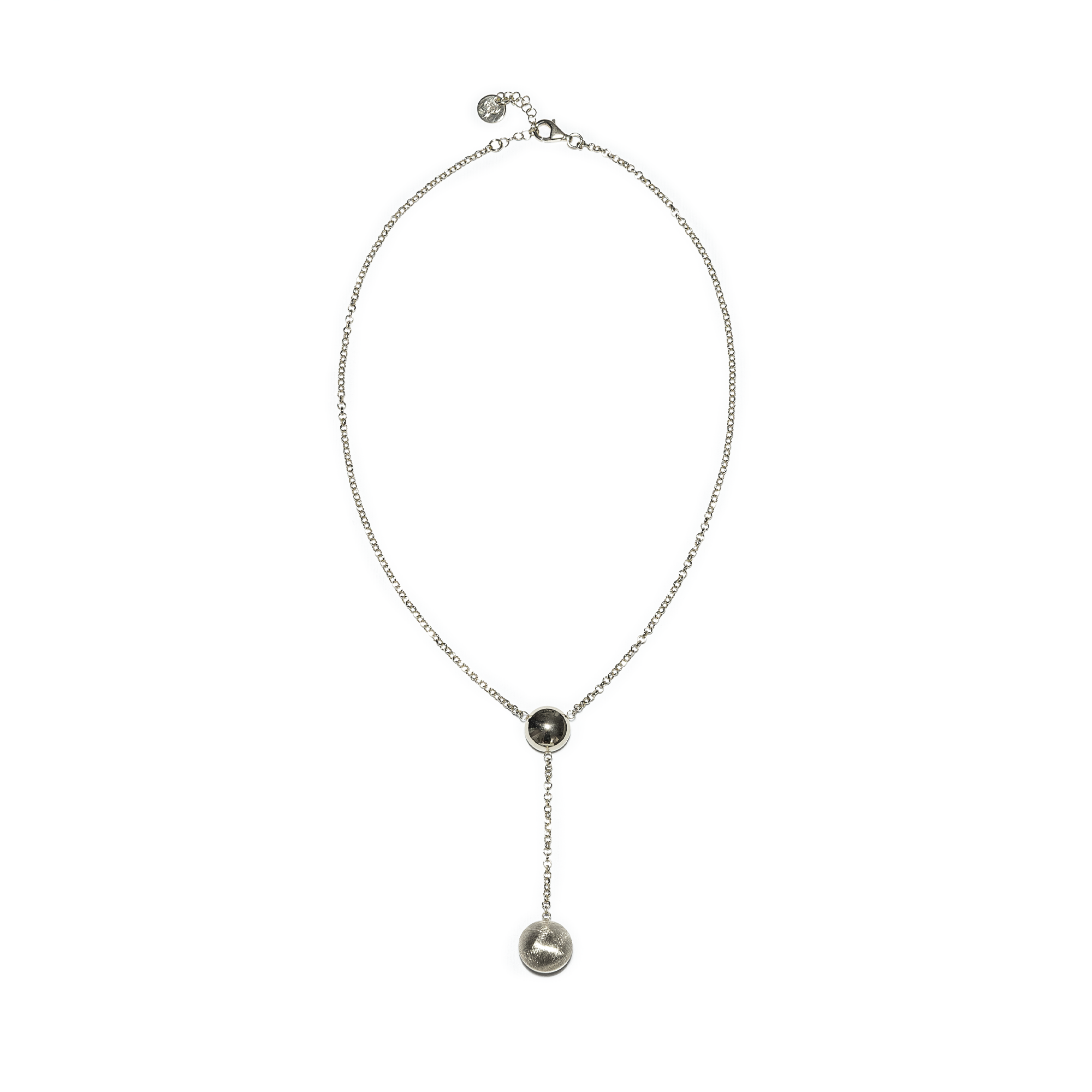 COLLANA CHICCHE DI VITAE A CASCATA SINGOLA-ARGENTO