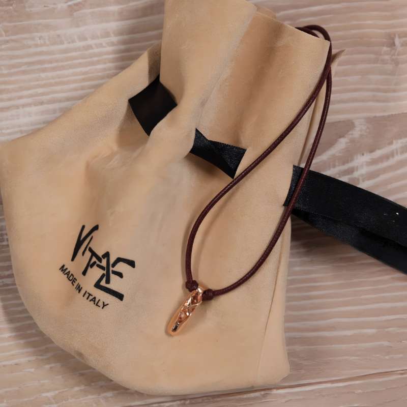 Cordino Bordeaux e Scarpina Ballerina Oro Rosa