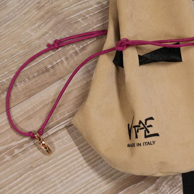 Cordino Funcsia e Scarpina Ballerina Oro Rosa