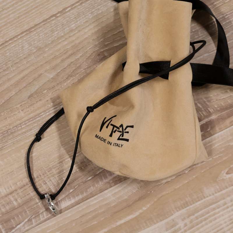 Cordino Nero e Scarpina Ballerina Argento