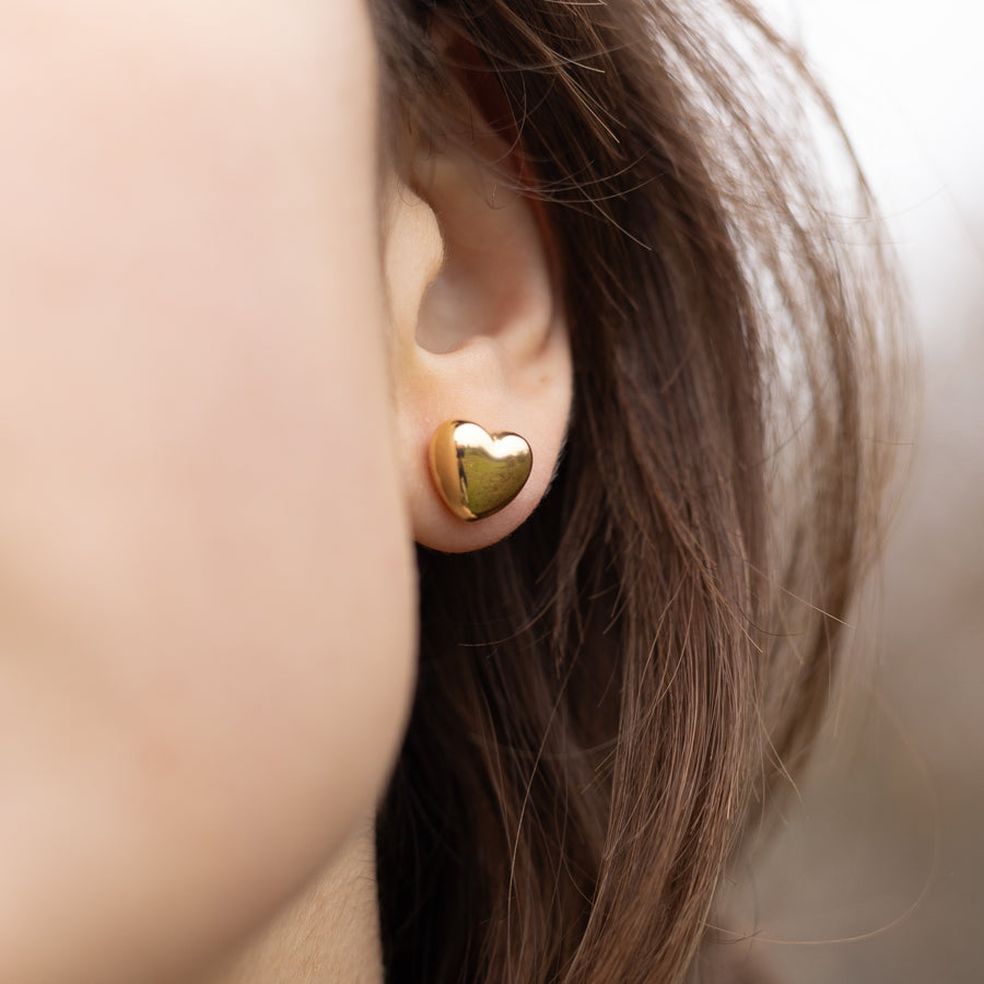 ORECCHINI CUORE BOMBATO