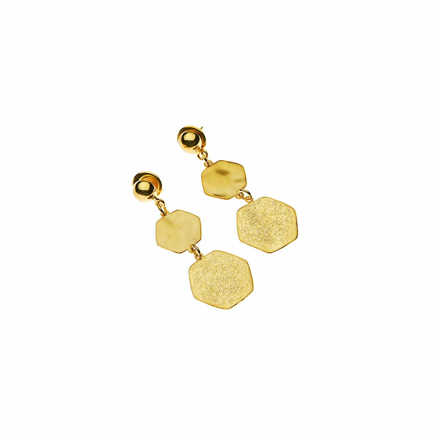 ORECCHINI BRILLANTI E SCINTILLANTI DA DONNA IN ARGENTO 925 DESIGN ESAGONALE