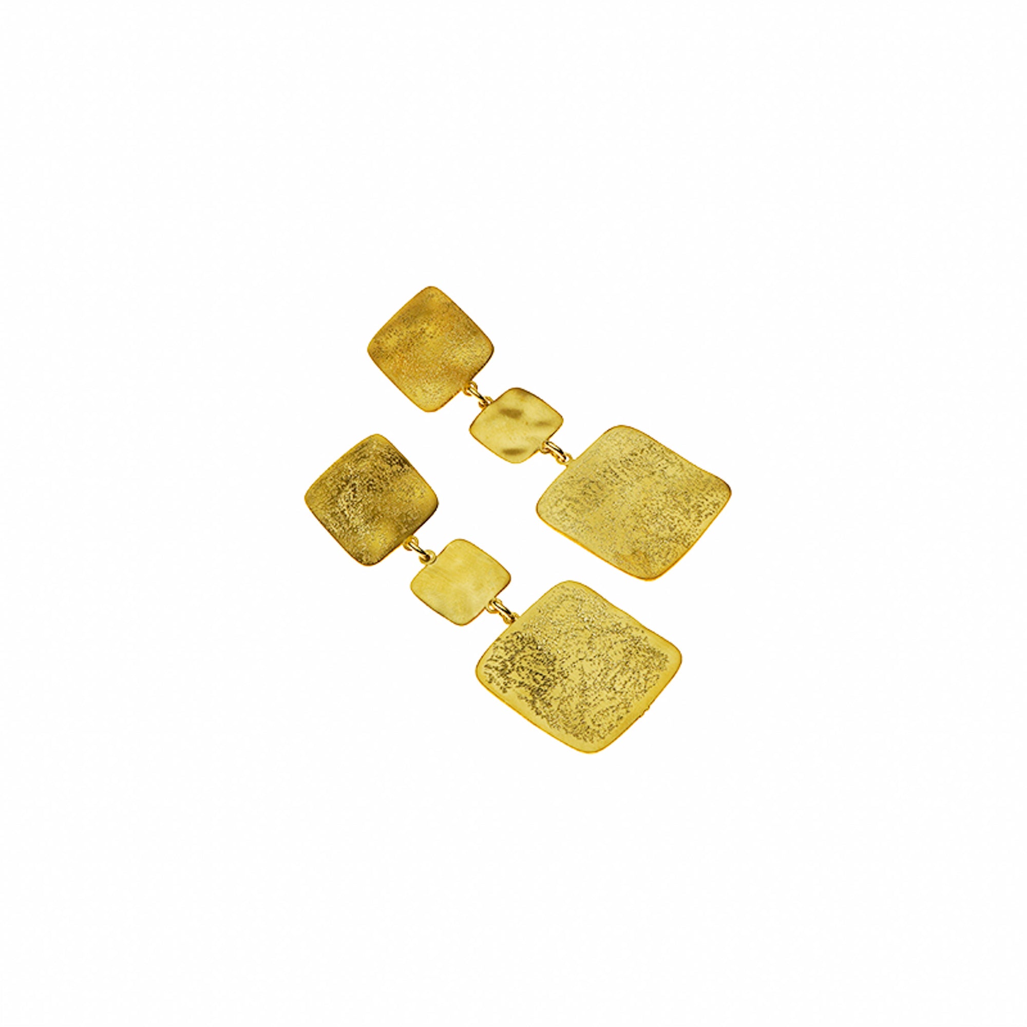 Orecchini Lunghi, Brillanti e Scintillanti da Donna in Argento 925 Design Quadrato