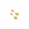 Orecchini Piccoli, Brillanti e Scintillanti da Donna in Argento 925 Design Quadrato 