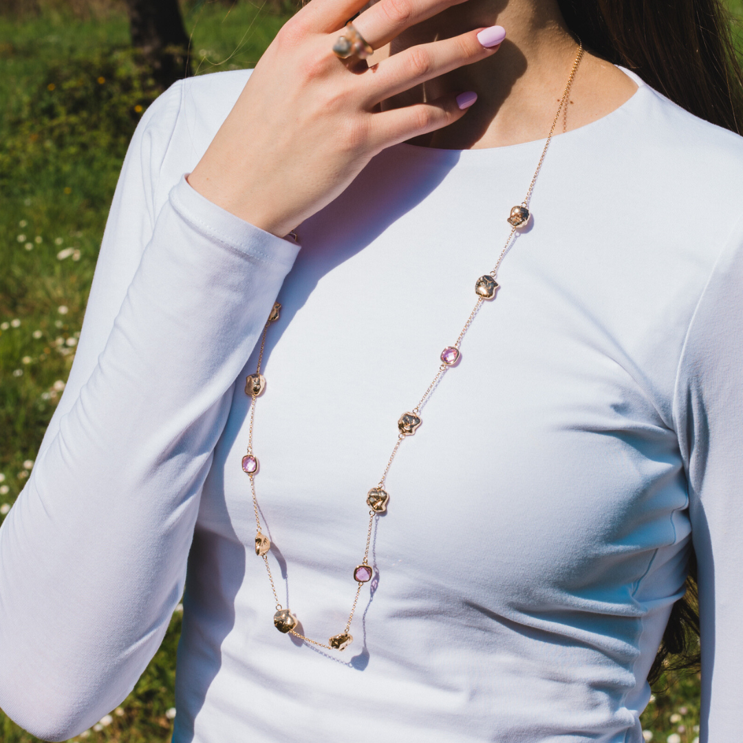 COLLANA PEPITE DI VITAE LUNGA