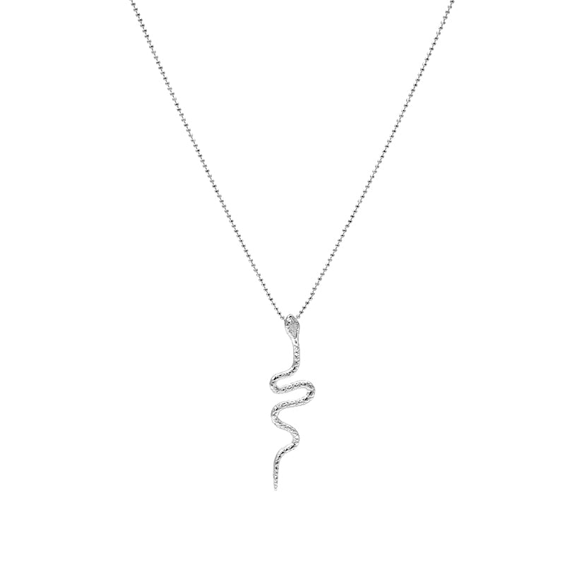 COLLANA IN ARGENTO CON PENDENTE SERPENTE