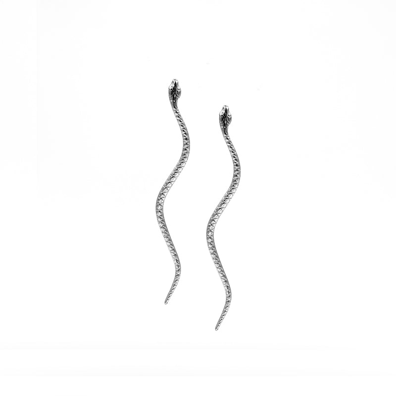 ORECCHINI IN ARGENTO SERPENTE ALLUNGATO