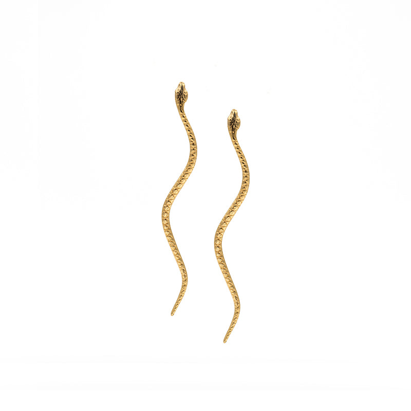 ORECCHINI IN ARGENTO SERPENTE ALLUNGATO