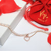 BRACCIALE CRISTALLI CON CUORE