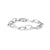 BRACCIALE ESSENTIA IN ARGENTO MAGLIA OVALE RIGATA