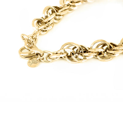 COLLANA ESSENTIA IN ARGENTO MAGLIA TONDA TRIPLA INTRECCIATA