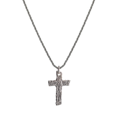 COLLANA CROCE RIGHE DELLA COLLEZIONE VIRTUS Argento 925‰
