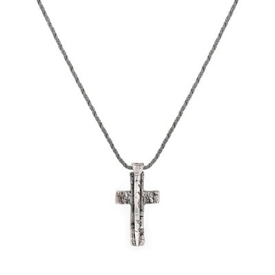 COLLANA CROCE CON CHIODO DELLA COLLEZIONE VIRTUS Argento 925‰