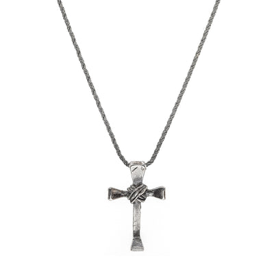 COLLANA CROCE CON NODO DELLA COLLEZIONE VIRTUS Argento 925‰