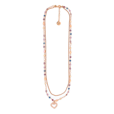 COLLANA CRISTALLI CON CUORE
