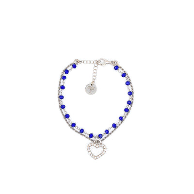 BRACCIALE CRISTALLI CON CUORE