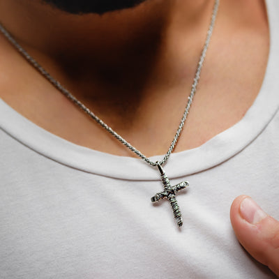 COLLANA CROCE FILO