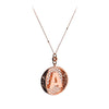 COLLANA ALPHABETUM LARGE COLORE ORO ROSA