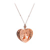 COLLANA LARGE CON CIONDOLO ALBERO VITA CUORE ORO ROSA