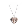 COLLANA MEDIUM CON CIONDOLO ALBERO VITA CUORE ARGENTO