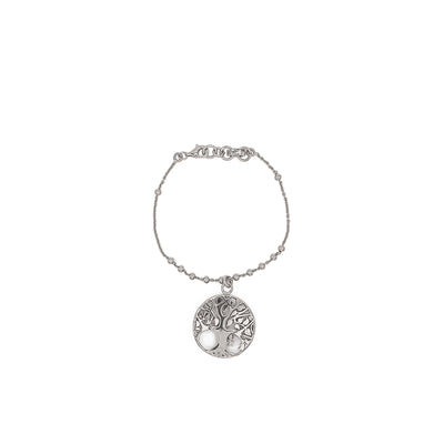 BRACCIALE CATENA CON CIONDOLO ALBERO VITA TONDO