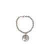 BRACCIALE PALLINE CON CIONDOLO ALBERO VITA TONDO