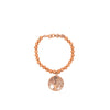 BRACCIALE PALLINE CON CIONDOLO ALBERO VITA TONDO