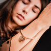 BRACCIALE PALLINE CON CIONDOLO ALBERO VITA CUORE