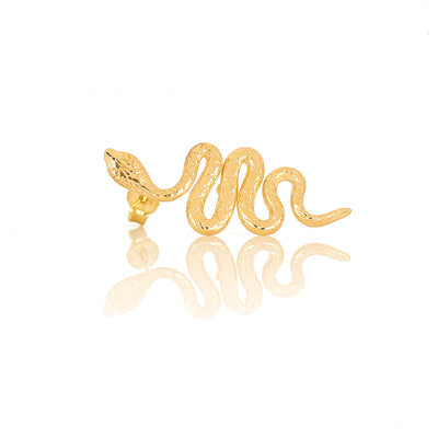ORECCHINI IN ARGENTO SERPENTE CORTO